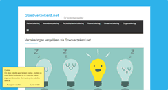 Desktop Screenshot of goedverzekerd.net